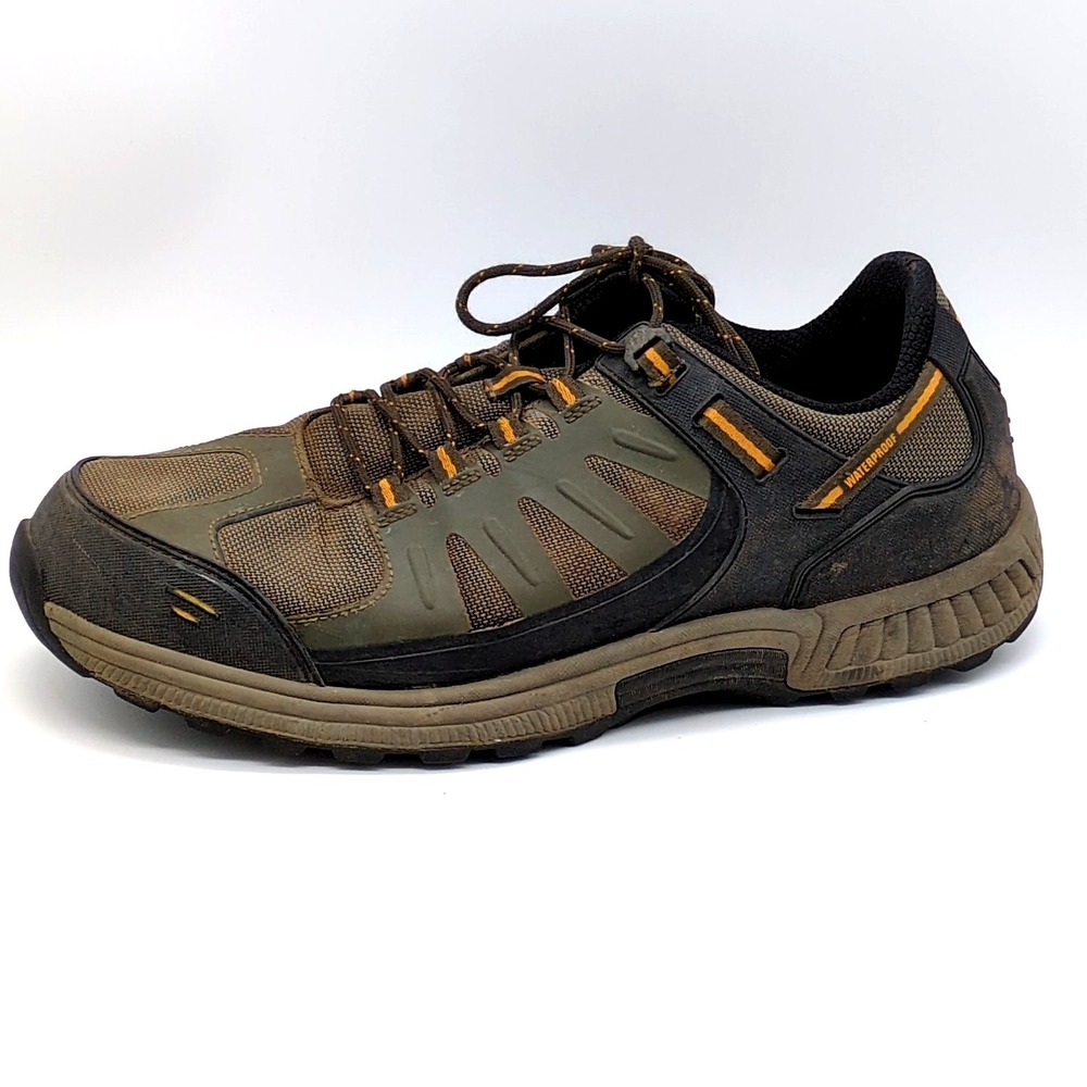 Orthofeet Shoes Mens Avalon 646‎ Green 12 Waterproof Trail Hiking Sneakers